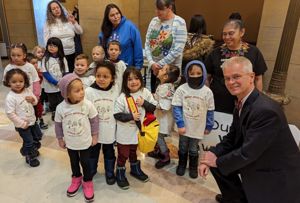 Senator John Marty stops by